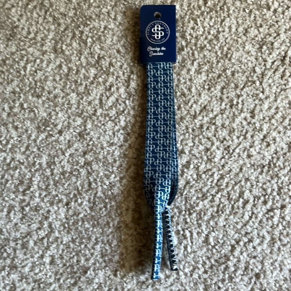 NWT Simply Southern Blue Logo Sunglasses Strap Adjustable Holder
